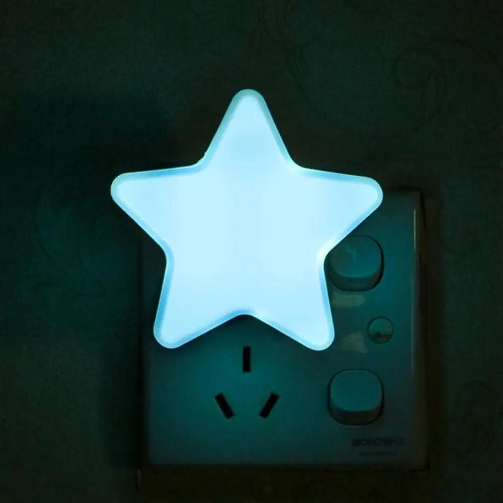 

EU Plug in Night Light Star Shape Nightlight Dusk to Dawn Sensor for Bedroom