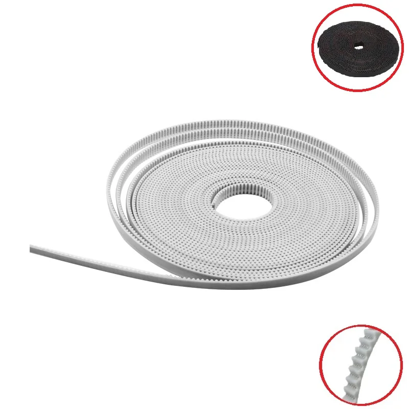 

RAMPS 1M Black White GT2-6mm PU Steel Wire Opening Timing Belt Part Width 6mm 10mm For 2GT Pulley Synchronous Belt 3D Printer