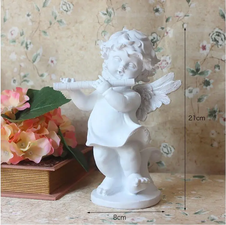 Европейские статуэтки ангела Прайе ручной работы, свадебные украшения, статуэтки для офиса, стола, украшение для домашнего декора, фотографии
