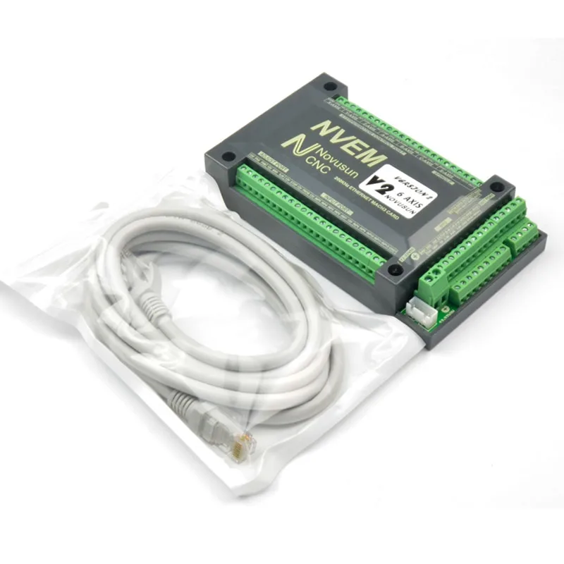 

NVEM V2 Mach3 Control Card 300KHz Ethernet Port for CNC router 3 4 5 6 Axis