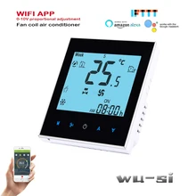 2P кондиционер wifi термостат с регулируемым 0-10 V, работает с Google Assistant, 24 v, 95-240VAC