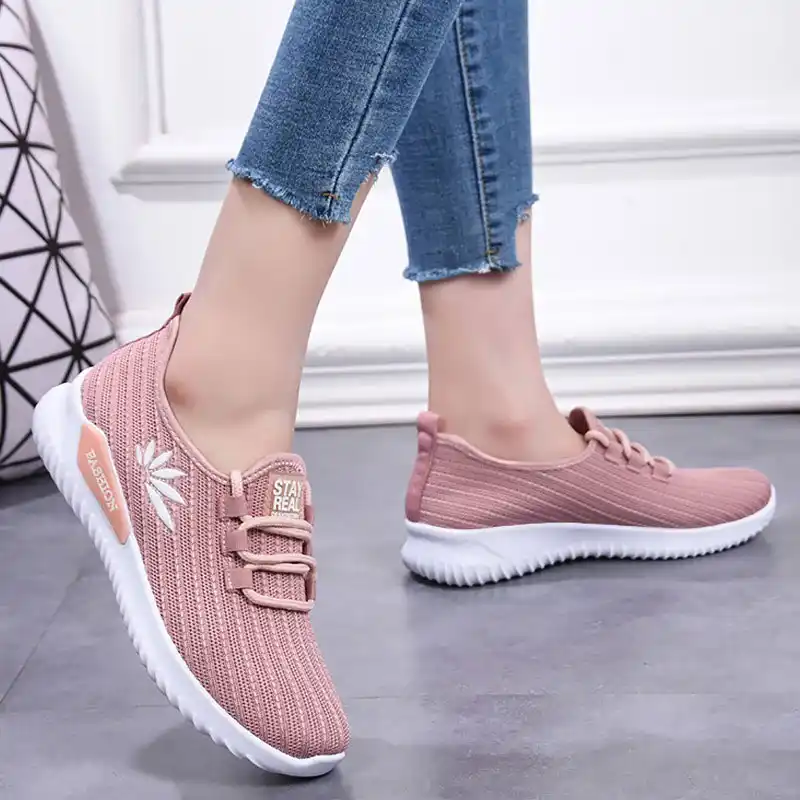 women's fashion breathable mesh platform sneakers