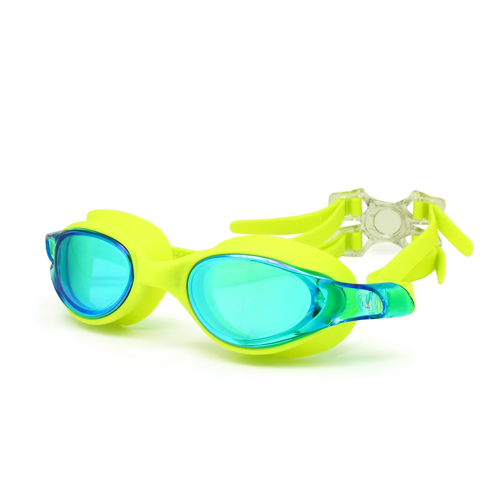 Swimming Goggles Wide Vision Anti-fog Anti-UVA/UVB Indoor Outdoor Sea Diving Pool Swim Glasses with Ear Plugs