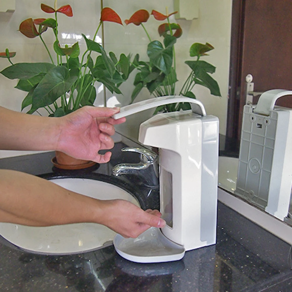 1000ml Soap Dispenser Wall-Mounted Hand Washing Disinfection Elbow-Press Plastic Pump For Home Hospital Hotel | Автомобили и