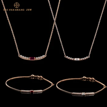 

Fashion Jewelry SWA New Dia Distinct Line Set Rose Gold Exquisite Line Decoration Crystal Wild Woman Jewelry Romantic Gift