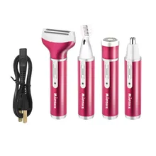 Щорске 4 в 1 многофункциональная машинка для стрижки Волос Эпиляторы для бровей триммер для бороды бритва Перезаряжаемые в носу и ушах, триммер для удаления волос Горячее предложение