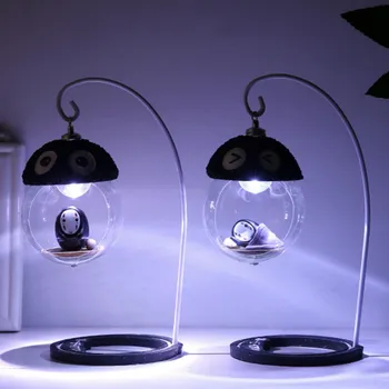 

Studio Ghibli Spirited Away No Face Man Figures Toy LED Night Light Toy Anime Totoro No Face Man Figure Model Toy Kids Toys Gift