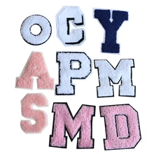 1 шт. цифры, английские буквы полотенца вышивка значок утюг на патч для одежды DIY полосы одежды лоскутное пользовательские значки