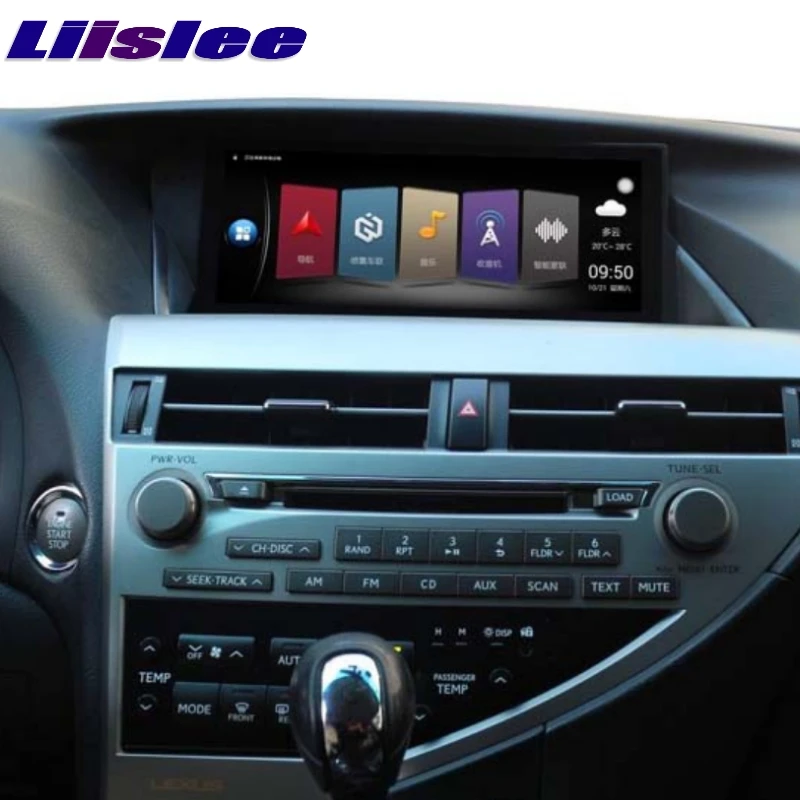 

Автомобильный мультимедийный плеер Liislee для Lexus RX AL10 RX270 RX350 450h 2008 ~ 2015, навигатор, стерео радио, карты CarPlay, GPS-навигация