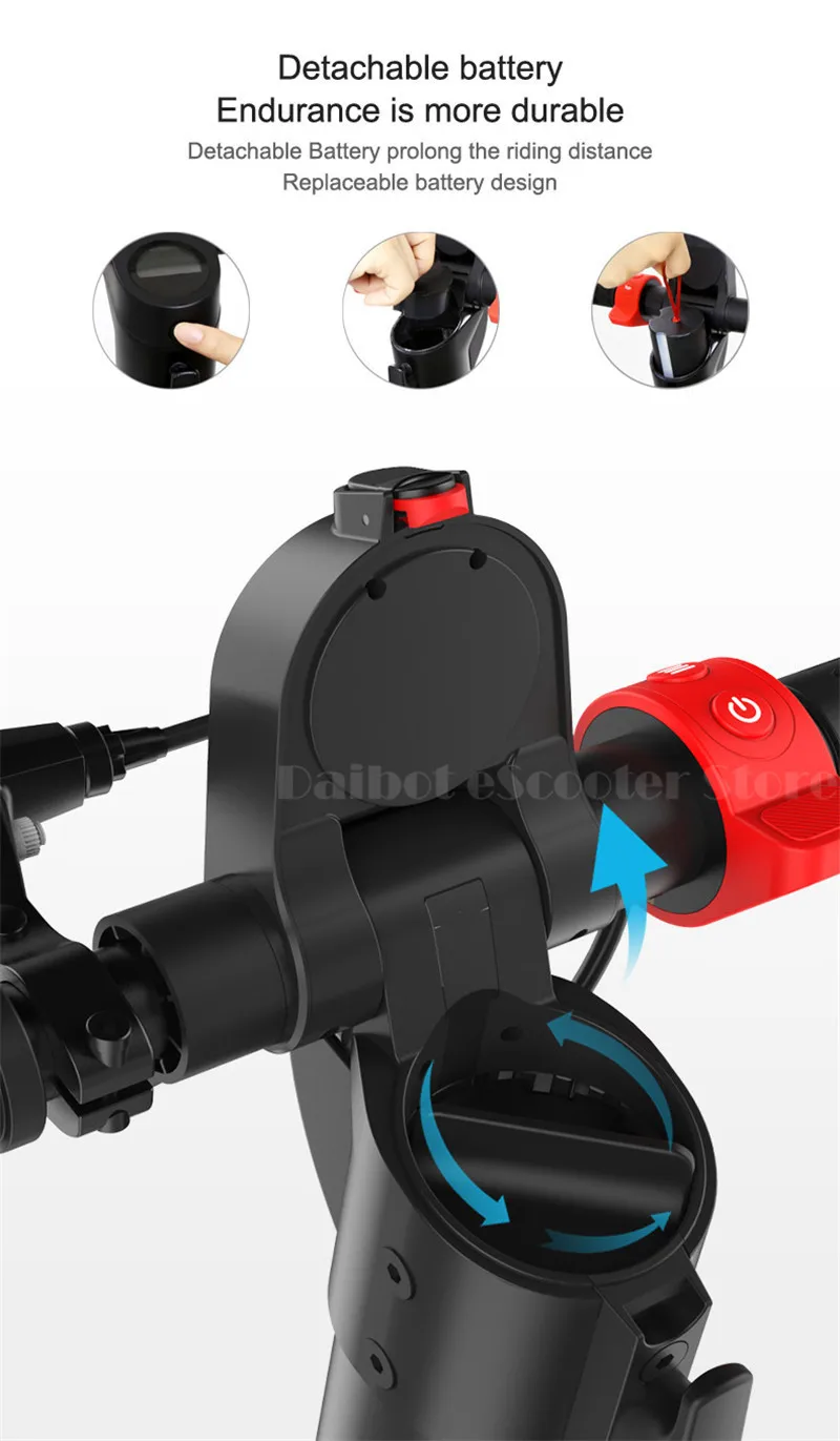 HX X7 Electric Scooter 36V 2 Wheel Electric Scooters With Removable Battery 8.5 Inch 250W Portable Folding Electric Kick Scooter (7)