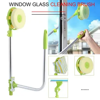 

Multi-Functional Aluminum Alloy U Shape Telescopic High-rise Window Glass Cleaner Dust Brush For Washing Window Cleaning Tool
