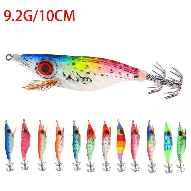 

1 pcs 10cm wood shrimp bait explosion 9.2g luminous false shrimp bait lure squid simulation bait shrimp