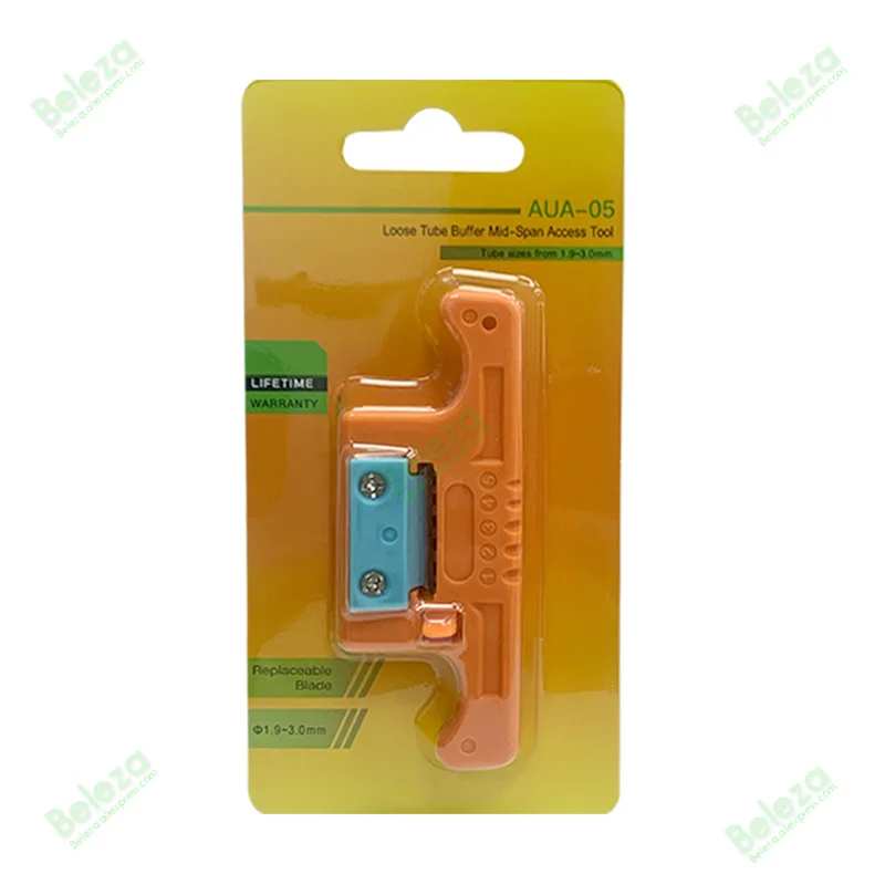 

AUA-5 MSAT-5 Fiber Cable Ribbon Stripper MSAT5 Loose Tube Buffer Mid-Span Access Tool 1.9mm to 3.0mm Replaceable Blade AUA-05