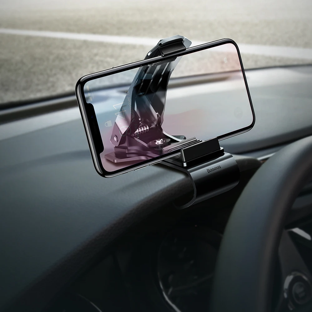 Универсальное вращение на 360 ° мини-дизайн черный Автомобильный держатель для
