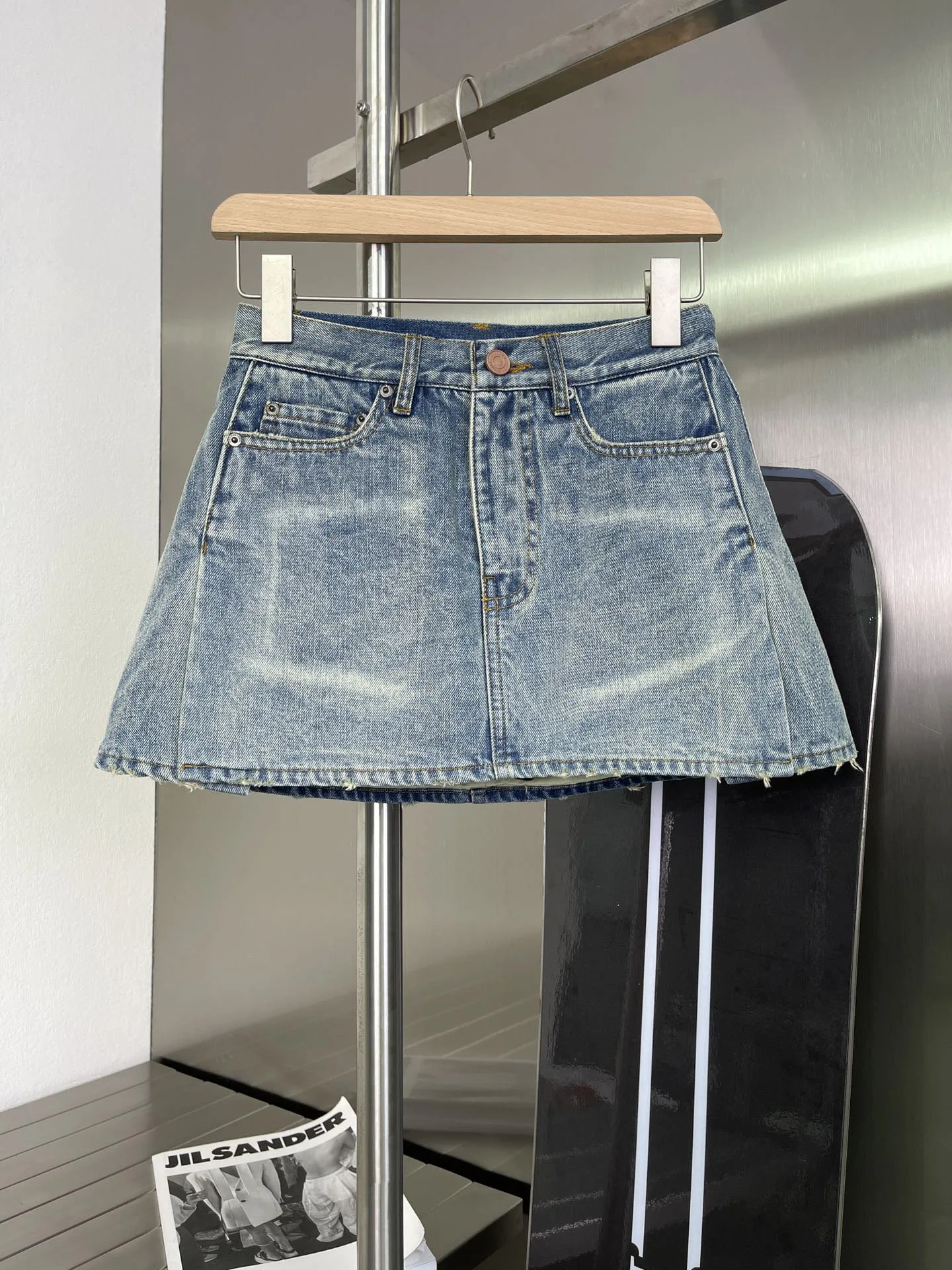 2021 new women fashion loose casual denim skirt pants 1017 dolphin shorts