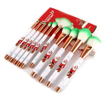 

Christmas Make Up Tools Gradient Color Cosmetic Powder Foundation Eyeshadow Eyeliner Brush Kits Makeup Brushes Set