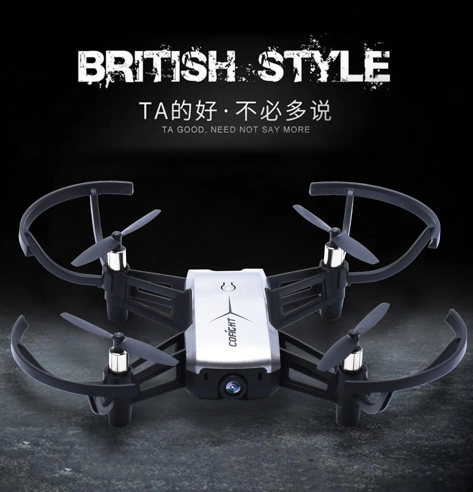 

1802 Set High Aerial Photography Remote-control Four-axis Aircraft 720P Wide-angle WiFi Camera Unmanned Aerial Vehicle DJI Tello