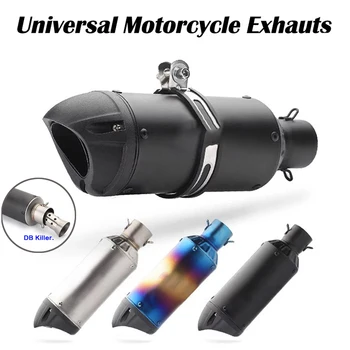 

38-51mm Universal Motorcycle SC Exhaust Muffler Pipe for msx bws Pcx 125 GSR 600 750 250cc escape MOTO DB Killer pitbike