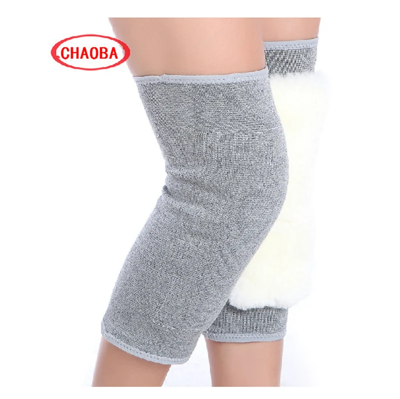 Light Grey CHAOBA 2 шт. осенне-зимние мужские туфли без застежки, популярные чувствовали себя тепло до колен для игры на свежем воздухе все вокруг колена motion plus с бархатным утеплителем, шерстяные наколенники - Color: Light Grey