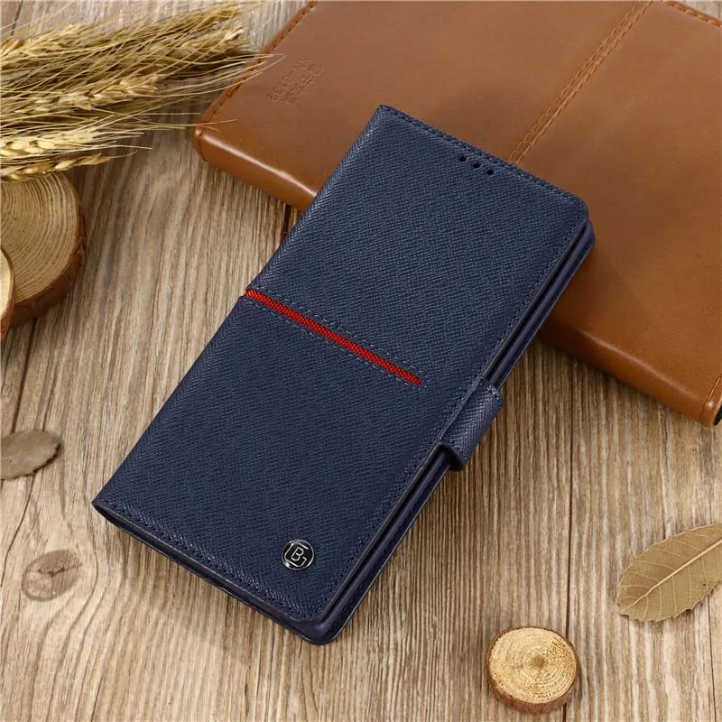 Роскошный бренд GEBEI, кошелек из натуральной кожи, флип-чехол, чехол для samsung Galaxy Note10 Note10plus S10E S10 S10Plus KS0413 - Цвет: blue