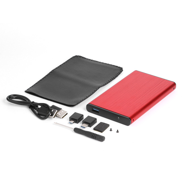 Laptop PC 2.5 inch USB 3.0 External Hard Drive Disk Box USB 2.0 Support 10TB HDD SSD Mobile Enclosure Case