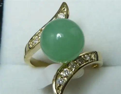 Fancy Jewelry green stone women'S Rings Size:7 8 9 a 5.23