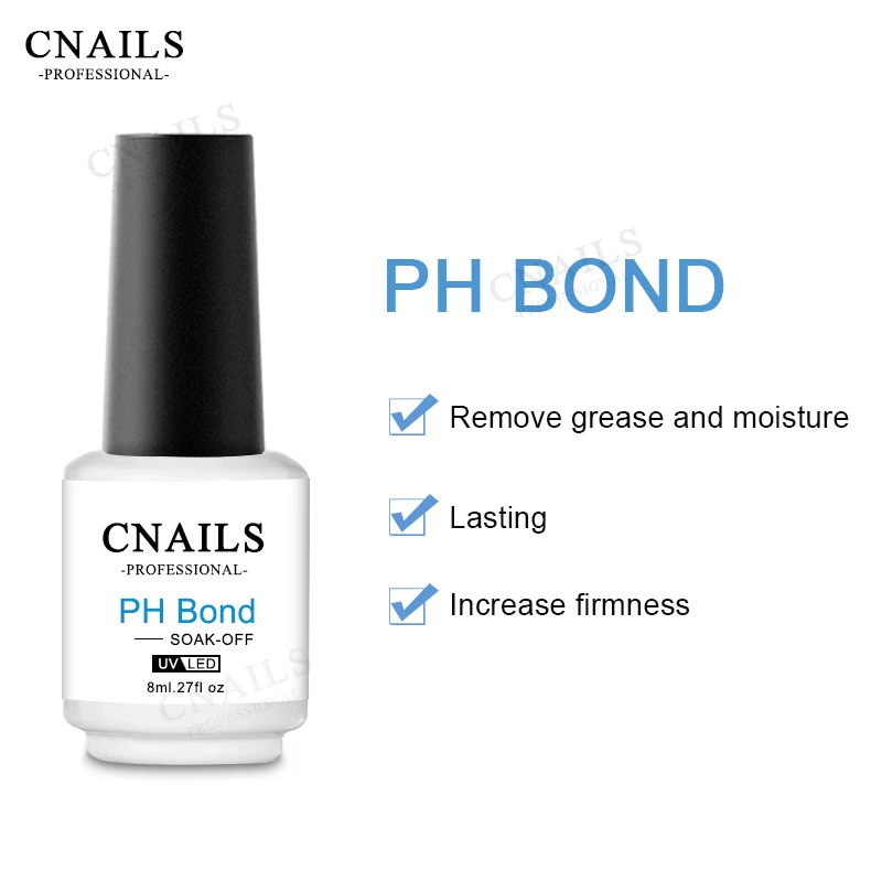Базовое покрытие CNails удаляемое замачиванием стойкий усиленный гель PH Bond высокое