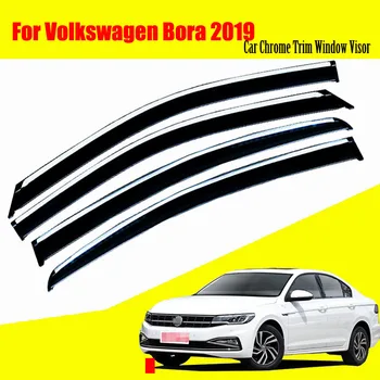 

For Volkswagen Bora 2019 Car Sun Window Visor Rain Guard Vent Shade Accessories 4Pcs