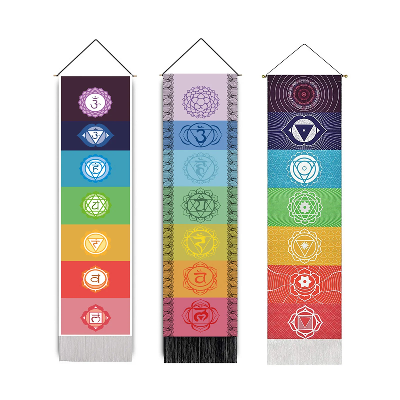 

7 Chakras Mandala Tapestry Yoga Meditation Banner Poster Wall Decoration Painting For Home Decor Wall Art