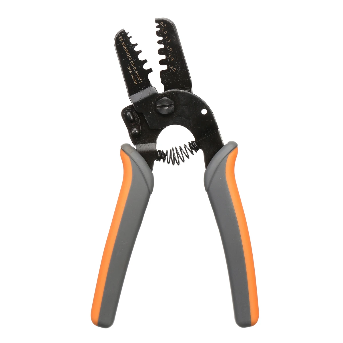 High Carbon Steel Open Barrel Crimping Tools Hand Strippers Works Small Bare Terminal Connectors Wire Pliers For AWG28-20