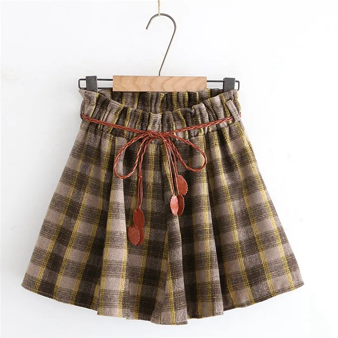 New Women Pleat Skirt Harajuku Preppy Style Plaid Skirts Mini Cute Japanese School Uniforms Ladies Jupe Kawaii Skirt Saia Faldas