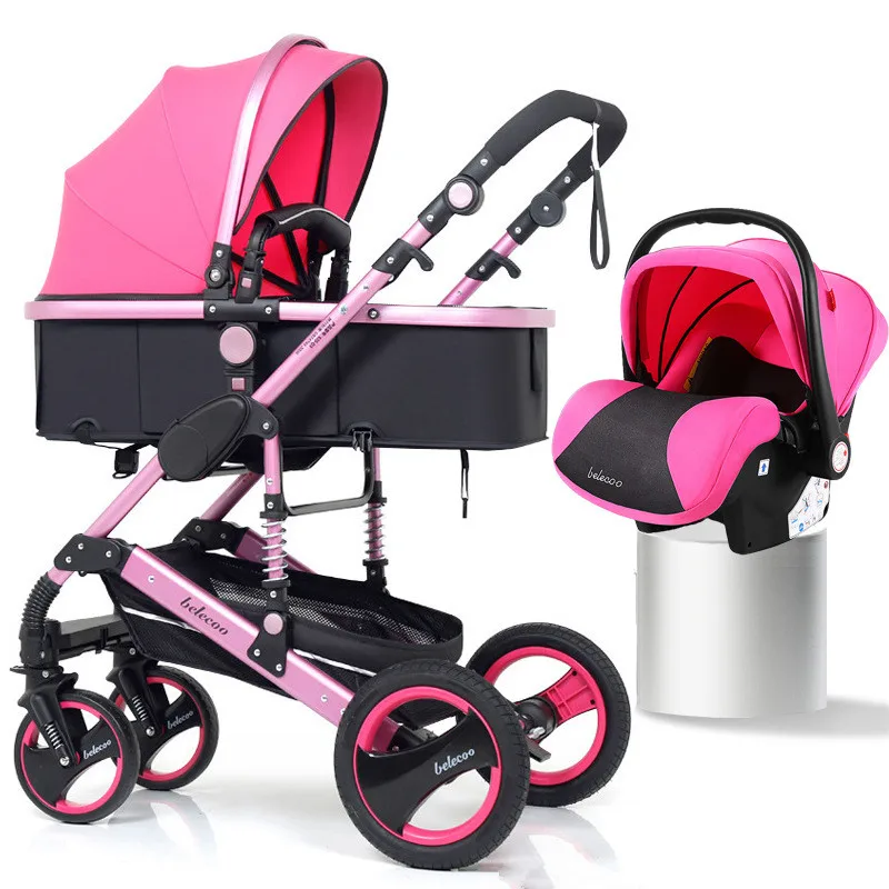 High Landscape Baby Stroller 3 in 1 