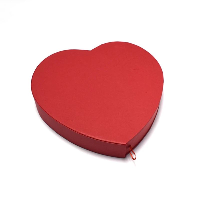 2 шт./партия шоколад в форме сердца подарочные коробки коробка конфет День Святого Валентина День рождения Подарочная бумажная коробка Prensent картонная коробка - Цвет: Красный