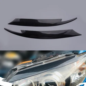 

1 Pair Car Headlight Eyelids Eyebrows Plastic Carbon Fiber Style Fit For Subaru Impreza WRX STi X 10th GRB 2008 2009 2010 2011