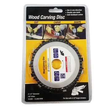 

Carbide Circular Saw Blade Wood Carving Disc For 4.5 Inch Angle Grinders Useful