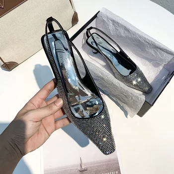 

Bling Bling Women Pumps Luxury Brand Stiletto High Heels Sandals Crystal Heels Women Shoes Spring Summer Party Dress Shoes Woman
