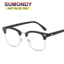 SUMONDY Blue Light Blocking glass es для женщин и мужчин модные заклепки дизайн простые очки по рецепту оправа UF63