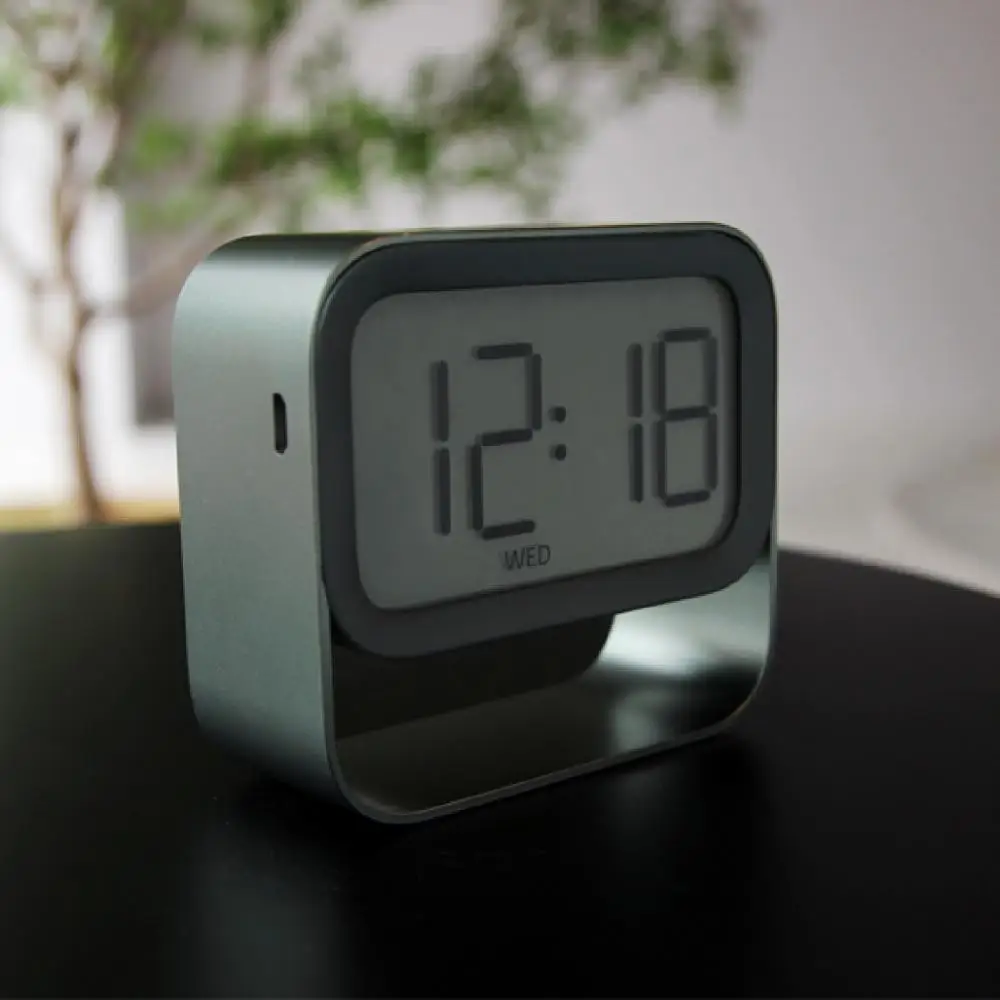Alarm Clock FCL01 Mini Rechargeable Rectangle Large Screen LED Night Light Lamp