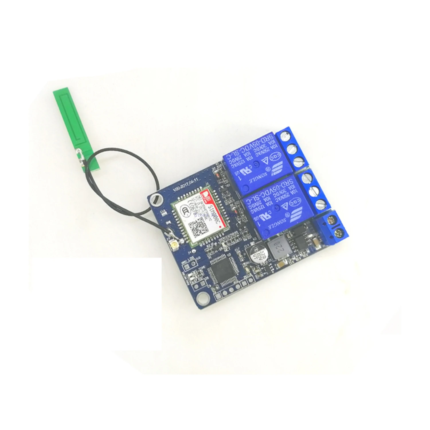 

A5-- 2 Channel Relay Module SMS GSM Remote Control Switch SIM800C STM32F103CBT6 Greenhouse Oxygen Pump FZ3064