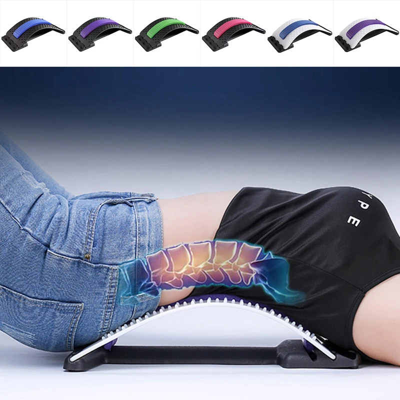 

Back Stretch Equipment Massager Magic Stretcher Fitness Lumbar Support Relaxation Spine Pain Relief Corrector