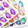 Top Quality Brilliant Color Sew on Rhinestone Applique  crystal stones Flat Back for clothing /jewelry design DIY/ craft  dress ► Photo 1/6