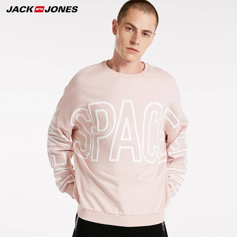 JackJones/мужская толстовка с круглым вырезом и буквенным принтом | 218333528 Мужская