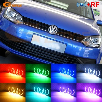 

For Volkswagen VW Polo CrossPolo Vento Excellent RF remote Bluetooth App Multi-Color Ultra bright RGB LED Angel Eyes Car styling