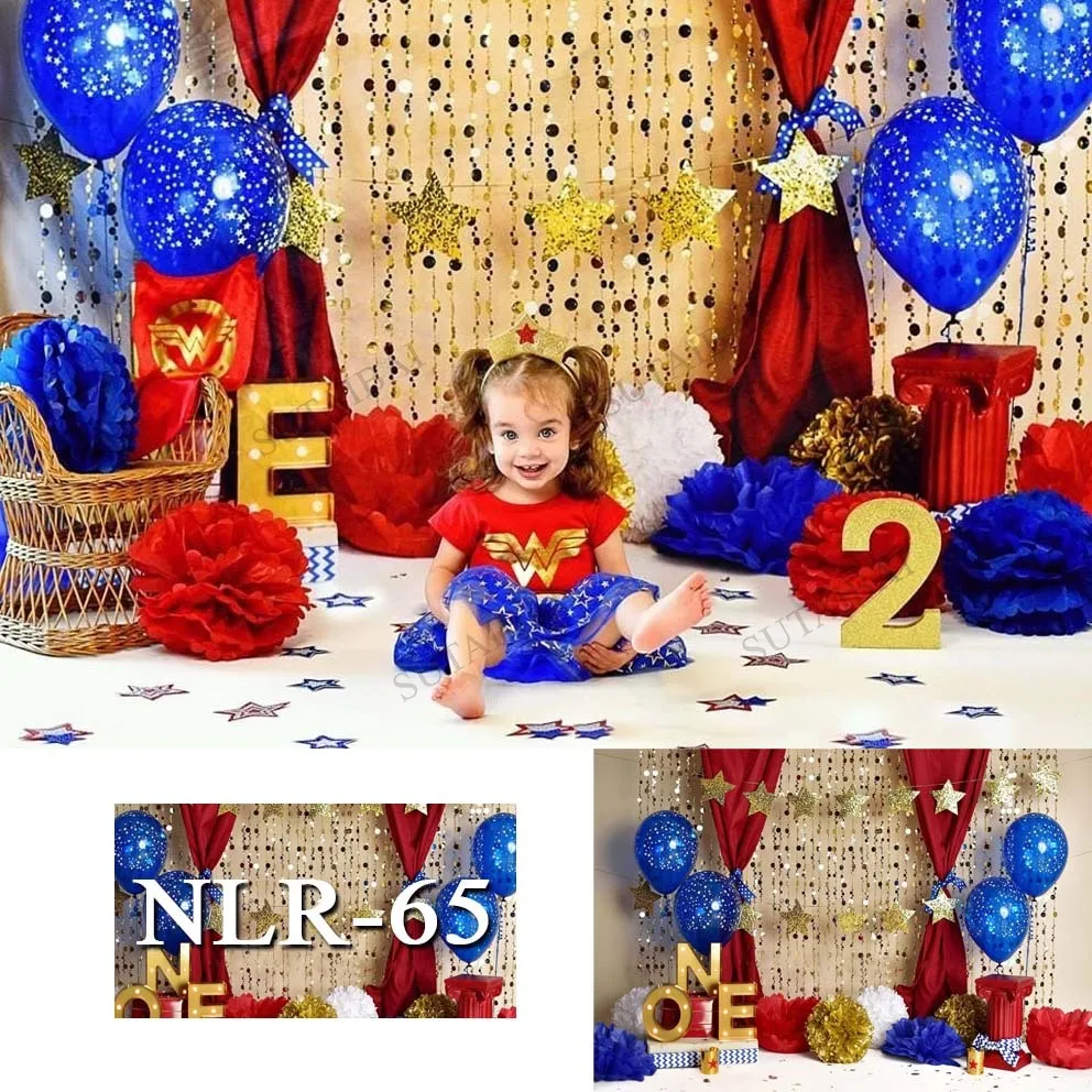 

Children's Birthday Party Theme Photo Backdrop Ballons Glitter Wall Curtain Photography Props for Photo Studio