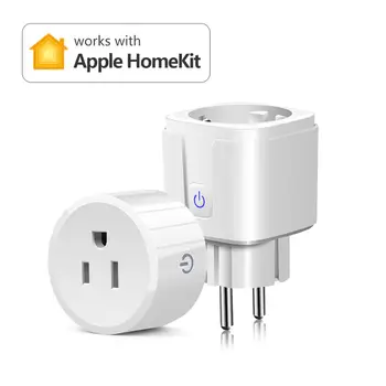 

Smart Home WiFi Socket Wireless Plug Apple Homekit WiFi Remote Control Smart Switch For Home Electronic Control EU/US Plug