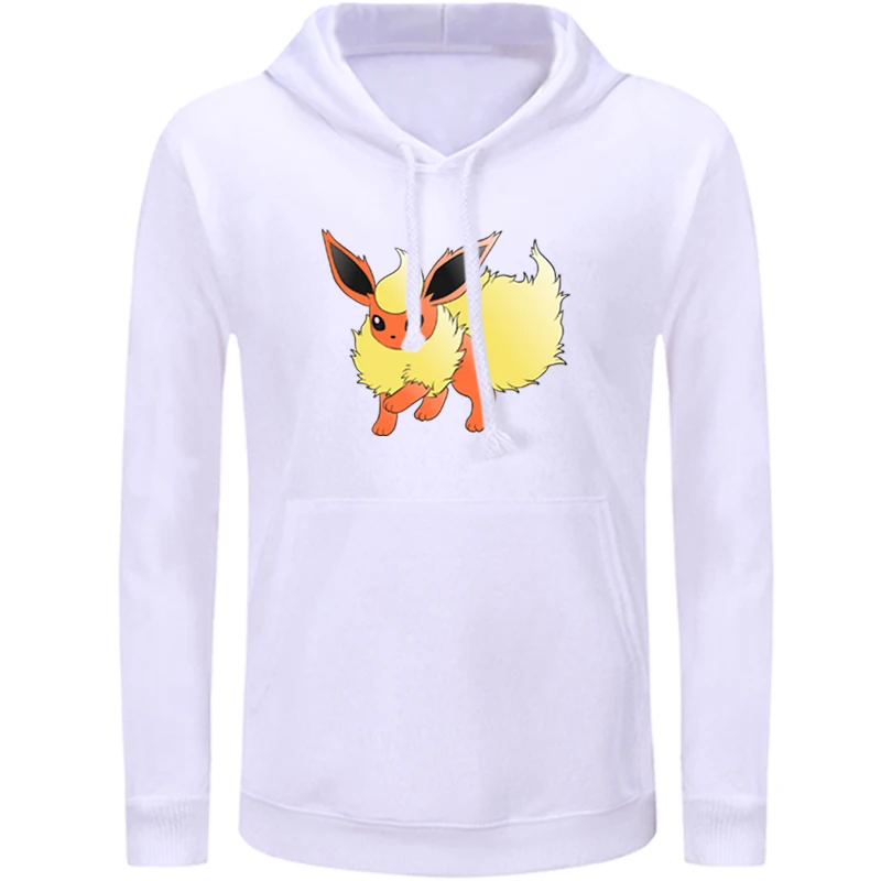 Покемоном катерпи Толстовка Metapod Weedle Иви Jolteon Вапореон Flareon Для женщин толстовка с рисунком струны пуловер с капюшоном подарок - Цвет: icWM986W