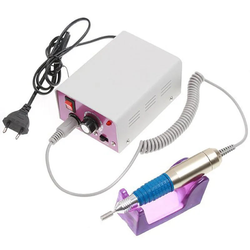 

Eu Plug 25000Rpm Portable Electric Nail Drill Machine Rechargeable Cordless Manicure Pedicure Set For Nail Equipment