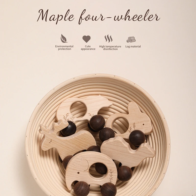 1Pc Nordic Style Baby Wooden Car Toy Maple Wood Animal Building Block Montessori Educational Toys Newborn Teething Birthday Gift 2 1Pc Nordic Style Baby Wooden Car Toy Maple Wood Animal Building Block Montessori Educational Toys Newborn Teething Birthday Gift 2