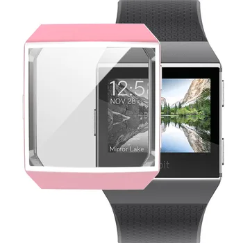 

50pcs For Fitbit Ionic Case Cover TPU Protective Shell Case For Fitbit Ionic Smart Watch Case Wristband Screen Protector Case