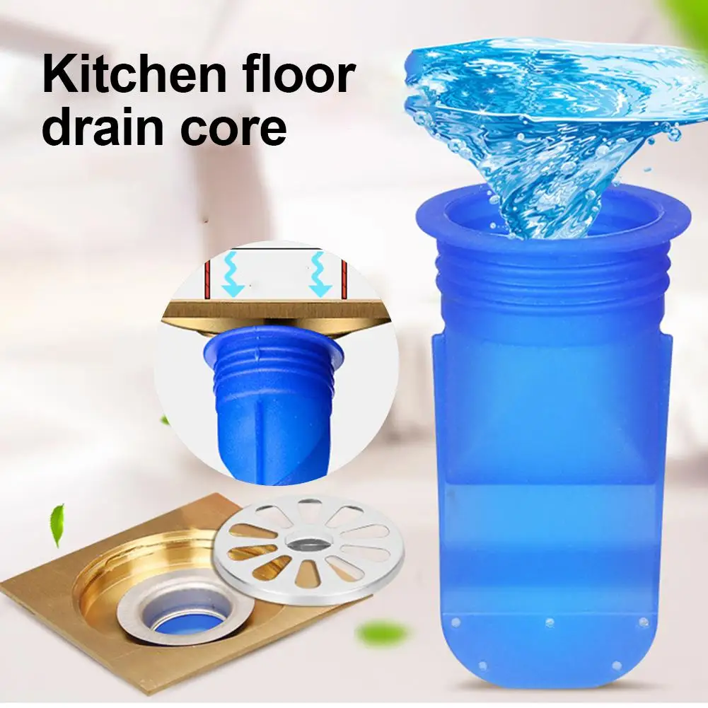 

Stainless Steel Silicone Strainer Kitchen Bathroom Pipe Floor Sewer Drain Core waterproof leak-proof floor drain Sink Deodorant